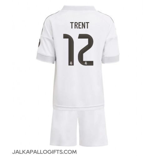 Real Madrid Alexander-Arnold #12 Koti Peliasu Lasten 2025-26 Lyhythihainen (+ Lyhyet housut)